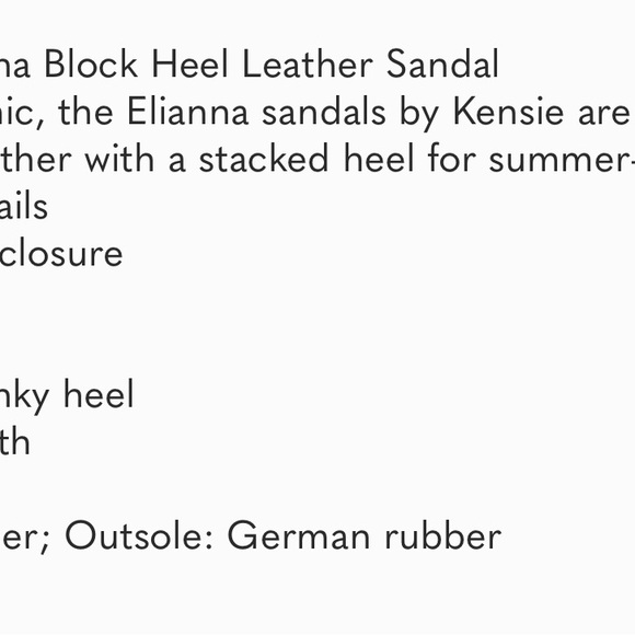 Kensie Elianna Block Heel Leather Sandal size 11 - Picture 4 of 4